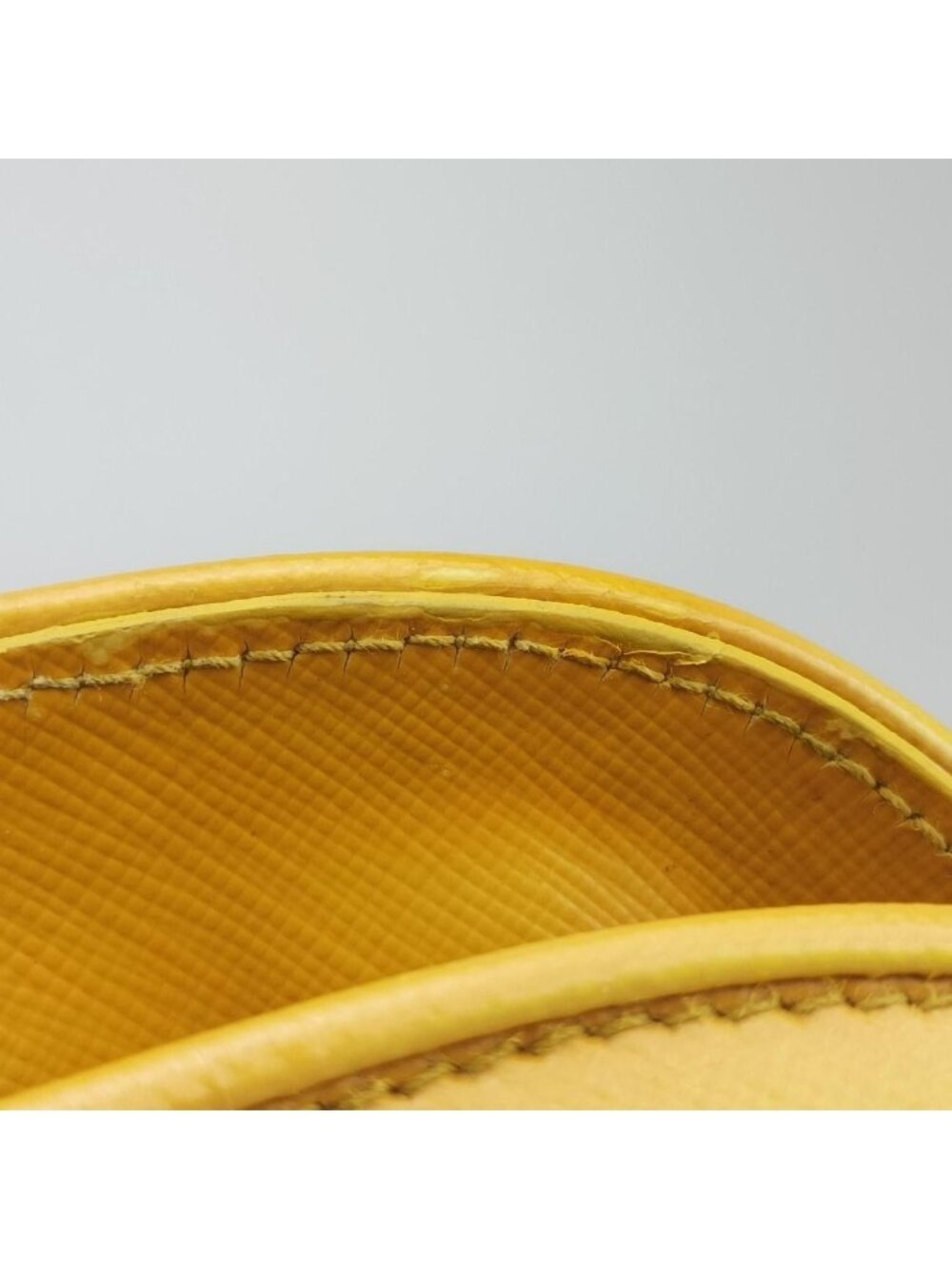 Prada Open Promenade Yellow Saffiano Patent 31 Messenger Bag - Picture 14 of 15